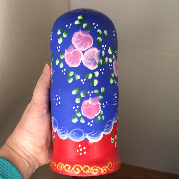 Russian Nesting Dolls Matryoshka (7 piece set) wooden hand painted - Picture 3 of 16